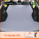 T&auml;ispuhutav autovoodi Hyundai ix35 jaoks: Tagumise istme magamismatt ja reisimise h&auml;davajalik Elegant Gray Flocked No Pillow with Pump