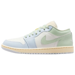 Air Jordan 1 Low Sail Aura Naiste Tennised Roheline Musliin Jades-Aura DC0774-108 36