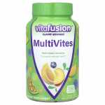 VitaFusion, MultiVites, Essential Multi, Looduslik Marja, Virsiku ja Apelsini Maitse, 150 Kummikommi