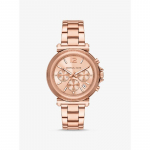 Michael Kors Suur Maren Roosakuldse Tooniga K&auml;ekell MK7494 roosa kuldne v&auml;rv