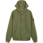 Stone Island SS24 Pehme Kest Tuulekindel Veekindel Hingav &Uuml;hev&auml;rviline &Uuml;he Rinnaga Vabaaja Kapuutsiga Jakk Meeste Jakid Sammalroheline 801540227-V0059 M gray