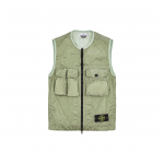 Stone Island SS23 &Uuml;hev&auml;rviline Suure Taskuga T&otilde;mblukuga Vest Unisex Vestid Roheline 7815G0619-V0055 S