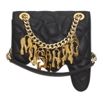 Moschino Loominguline Magnetiline Kinnisega Teemantmustriga Nahast T&otilde;mbe-&otilde;lakott Naiste kotid Must A75438002-1555 Basic Set (Bag+Dust Bag)
