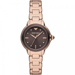 Emporio Armani Mia Pruun Roosa Kuld Roostevabast Terasest Naiste Kvartsikell AR11570 pruun