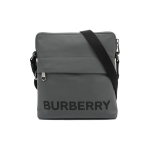 Burberry logo print nahast crossbody &otilde;lakott Meeste kotid S&uuml;si-hall 80528701 Basic Set (Bag+Dust Bag)