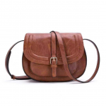 Naiste Retro Sadulakott Naiste &Otilde;la Crossbody Kott Euroopa ja Ameerika Mitmek&uuml;lgne Poolringikujuline Kott pruun