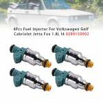 4 tk K&uuml;tusepihusti Volkswagen Golf Cabriolet Jetta Fox 1.8L I4 0280150902 jaoks