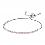 Pandora 925 H&otilde;bedane K&auml;ev&otilde;ru Roosa Naiste k&auml;ev&otilde;rud 590524PCZ-OP Box,23CM