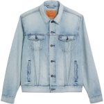 Levis Lihtne Mugav Klassikaline Mitmek&uuml;lgne N&ouml;&ouml;bitav Pikkade Varrukatega Denim Jakk Meeste jakid 72334-0734 L gray