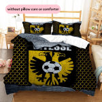 SBV Vitesse Mustriga Voodipesu Kodukaunistus S&uuml;nnip&auml;eva & P&uuml;hade Kingitus (1 * tekikott + 2 * padjap&uuml;&uuml;ri, ilma s&uuml;damikuta) 135x200cm gray