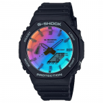 Casio G-SHOCK Meeste Vaik 200M Veekindel Analoog P&otilde;rutuskindel Kvartsikell GA-2100SR-1A must