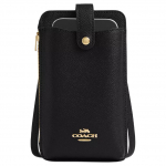 Coach Telefonikott Crossbody Krokodillimuster Nahast Must Vabaaja Igap&auml;evane Reisimine CW387IMBLK Basic Set (Bag+Dust Bag)