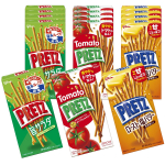 Pretz V&auml;ike Karbi Valikukomplekt 3 R&ouml;stitud Soolatud Suupiste maitsete proovimiseks ja v&otilde;rdlemiseks Ezaki Glico (15 tk, maitsed Salat, Tomat, V&otilde;i) - -