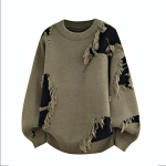 Meeste kootud tuttsweater S&uuml;gis Talv Meeste vabaaja &uuml;mmarguse kaelusega pullover Meeste soe kampsun T&auml;nava trendi kampsun Meeste aluss&auml;rgid 4XL black