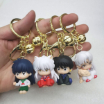 4 tk/komplekt Multikas Anime V&otilde;tmehoidja Inuyasha V&otilde;tmehoidja Kuju Miroku Sesshoumaru Tegevuskujud Meestele Naistele Kott Ripats