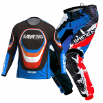 motokrossi riietekomplekt lastele Noorte s&auml;rgi ja p&uuml;kste komplektid laps roheline Mootorratta must 3 4 5 6 7 8 9 10 aastat Maastikus&otilde;idu &uuml;likond sinine oranž Enduro kross poiss t&uuml;druk XL-26