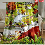 Pettson & Findus Joonisfilm Flanellitekk Voodi/Diivani jaoks Pehme Soe Fliisist Tekk Lastele Laste Kingitus Kodu Kaunistus Mugav Voodikate 130cm x 150cm