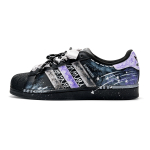 Adidas Originals Superstar 2 M&otilde;&otilde;gaga T&auml;ht Nahast Kulumiskindel Madala s&auml;&auml;rega Rula Kingad Unisex Must Lilla JI0079(Team516-) 41⅓