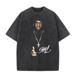 R&auml;ppar The Notorious Big L Lifestylez of The Poor and Dangerous Vintage Pesuga T-s&auml;rk Biggie Smalls T-s&auml;rk Unisex Hip Hop T-s&auml;rgid L black