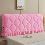 K&otilde;ik hinnas paksu sametist voodipeatsi kate Pehme korallifliisist tepitud voodipeakate &uuml;hev&auml;rviline valge voodi seljakaitse kate W100cm x H70cm