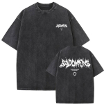 Pestud Vintage Bad Omens The Death of Peace of Mind Graafilise Tr&uuml;kiga T-s&auml;rk Meestele Naistele Gooti Rock Retro T-s&auml;rgid Meeste &Uuml;lesuuruses T-s&auml;rk M black