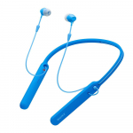 Sony juhtmevabad Bluetooth-k&otilde;rvaklapid kuni 20 tundi pidevat taasesitust 2017 sinise WI-C400 mudeliga, k&otilde;rvasisene t&uuml;&uuml;p, mikrofon, mudel, (WI-C400 sinine