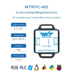 WitMotion WT901C K&otilde;rge t&auml;psusega 9-teljeline AHRS Inclinomeeter Kiirendusm&otilde;&otilde;tur+G&uuml;roskoop+Nurk+Magnetv&auml;li(XYZ), Paku arvuti/Androidi rakendust Strap