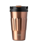 TYESO kohvitassid 400ml/500ml isoleeritud tass roostevabast terasest termose veepudelid kaasaskantav reisi-auto termostass k&uuml;lma ja kuuma tassi 400ML kuld