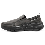 Skechers Equalizer 5.0 S&uuml;nteetilisest Nahast Slip-On Madalad Vabaajajalatsid Meeste tossud Must 232517-BBK 42