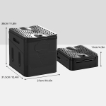 Kaasaskantav telkimistualett Kokkupandav telkimis-reisitualett Kokkup&otilde;rkuv kaasaskantav potitool telkimiseks, autoreisideks, h&auml;daolukorraks autos must