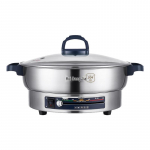 Hui Dang Jia kattevaba 304 roostevabast terasest elektriline grillplaat CN pistikuga (adapter kaasas) Inner Diameter 36cm