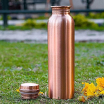 TreegoArt Vaskvesipudel 100% puhas vaskvesipudel lekkekindel ja roostekindel koduks, kooli ja kontorisse - 1000 ml Pakk 1 1000 ML pruun