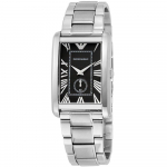 Emporio Armani AR1608 Ristk&uuml;likukujuline Musta sihverplaadiga Meeste k&auml;ekell 32mm h&otilde;be