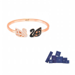 Swarovski FACET SWAN Kunstkristallist K&auml;ev&otilde;rud Naistele Roosa Kuld L-Original brand box roosa kuldne v&auml;rv
