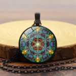Mandala Lilletaevad Naiste Mitmek&uuml;lgsed Aksessuaarid Moodne Ripatsiga Kaelakee 50cm(Necklace Size) beige