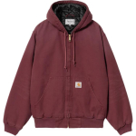 Carhartt WIP FW24 &Uuml;hev&auml;rviline lukuga kapuutsijakk k&auml;ngurutaskuga L&otilde;tv l&otilde;ige Pikkade varrukatega jope Meeste jakid Punane I027360-2BY-3K L