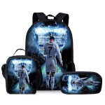 Jalgpallur CR7 Kolmeosaline Komplekt Seljakotid Poistele Ja T&uuml;drukutele Parimad Kingitused 3D Multifilmi Koolikott Lastele