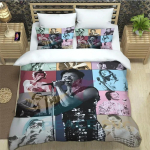 Laulja Harry Styles Tekikate Padjap&uuml;&uuml;r Voodipesukomplekt One Direction T&auml;iskasvanud Poisid T&uuml;drukud Magamistoa Kaunistus &Uuml;he- v&otilde;i Kahekohaline 135x200cm white