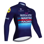 Valge QUICK STEP meeste pikkade varrukatega rattas&otilde;idus&auml;rk Kanti Maillot Ciclismo Hombre Professionaalne meeskonna rattas&otilde;iduriietus 2026 M