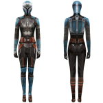 SW The Mandalorian Jumpsuit 3D Kehakost&uuml;&uuml;m Peakattega Cosplay Kost&uuml;&uuml;m Halloweeni Maskeraadi Etendusr&otilde;ivad T&auml;iskasvanutele Lastele 150CM black