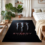 Monster Energy Tr&uuml;kiga Kristall Samet Pl&uuml;&uuml;s Vaip Anti?Slipp-riided?Vastupidav p&otilde;randamatt siseruumide kodukaunistuseks 80cmx120cm
