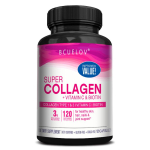 BCUELOV Superkollageen + C-vitamiin ja biotiin toidulisandid, 120 tk 120 Capsules