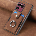 Sony Xperia 1VIII 1VII 10VII nahast rahakott kaardipesa r&otilde;ngashoidjaga &uuml;mbris Sony Xperia 1 VIII 10 VII jaoks p&otilde;rutuskindel aluskatte Sony Xperia 1 VIII pruun