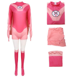 V&otilde;itmatu Atom Eve Cosplay Fantasia Kost&uuml;&uuml;m Maskeering T&auml;iskasvanud Naiste Kombinesoon Keebi Komplektid Naiste Halloweeni Karnevali &Uuml;likond 190 pink