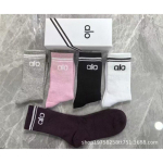 Alo Sokid Jooga Pilates Jooksmine Triibulised Spordisokid 5 Paari Pakk 5 pairs mixed color set 04 original box