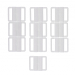 10 komplekti rinnahoidja klambriga ujumisriided, klikid, bikiinid, esikinnitusega, pandlaga, valged as described valge