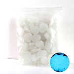 50 tk Pimedas aias helendavad veerised kivid jalutusk&auml;ikude kaljud Tee Muru&otilde;ue kaunistus Helendav kivi 50pcs