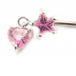 Les Tr&eacute;sors De Lily [C3691] - Body Piercing 'D&eacute;esse' Rose Heleroosa