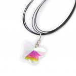 Les Tr&eacute;sors De Lily [J1179] - Collier 'Papillon Cristal' blanc bor&eacute;al valge