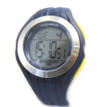 Umbro [M2957] - Montre silicone 'Umbro' bleu gris jaune (digital)
